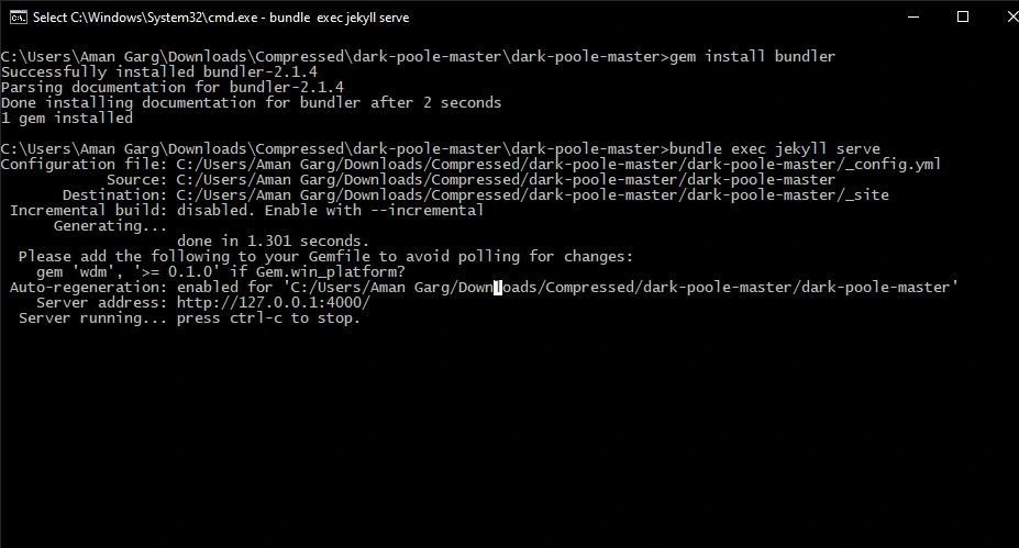 Commands Demo